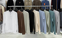 Чоловічий стильний лонгслів у білому кольорі