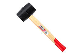 Киянка Intertool 450 г х 65 мм Чорна ручка дерев'яна