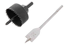 Набір свердел по дереву для установки замків Intertool 3 од.