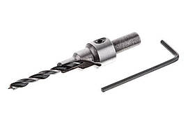 Свердло під конфирмат Intertool 4.5 мм регульоване