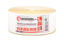 Шліфувальна шкурка Intertool 115 мм x 50 м x P36 папір