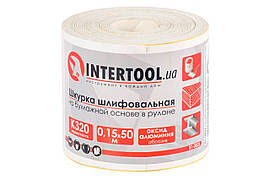 Шліфувальна шкурка Intertool 115 мм x 50 м x P320 папір