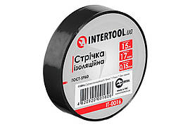 Стрічка ізоляційна Intertool 15 м Чорна (10 шт.)