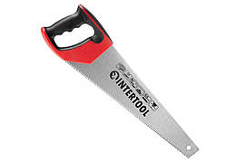 Ножівка по дереву Intertool 400 мм потрійна заточка 7T х 1"