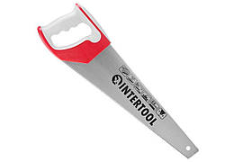 Ножівка по дереву Intertool 400 мм потрійна заточка 11T х 1"