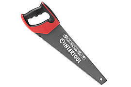 Ножівка по дереву Intertool 400 мм потрійна заточка 7T х 1" з тефлоновим покриттям