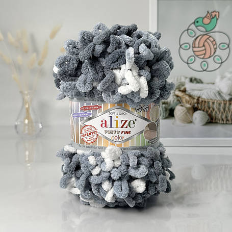Пряжа Alize PUFFY FINE COLOR