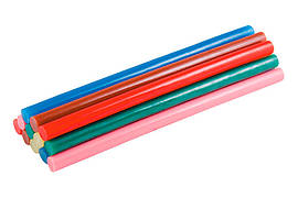 Клейові стрижні Mastertool 11.2 x 200 мм кольорові (12 шт.)