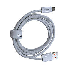 Кабель USB - Type-C TOOCKI TQ-X47A2 66W 1м білий, фото 4