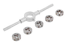 Набір плашок з власником Intertool 6 од.