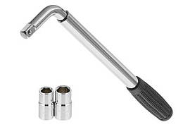 Ключ балонний L-подібний Intertool 17 x 19 мм і 21 x 23 мм телескопічний