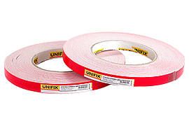 Стрічка двостороння Unifix 12 мм x 10 м спінена біла