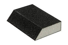 Губка шліфувальна Intertool 110 x 75 x 25 мм x P80 трапеція
