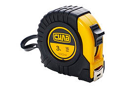 Рулетка Сила 3 м x 16 мм обгумована