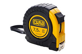 Рулетка Сила 7.5 м x 25 мм обгумована