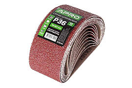 Стрічка шліфувальна Apro 75 x 457 мм x Р36 (10 шт.)