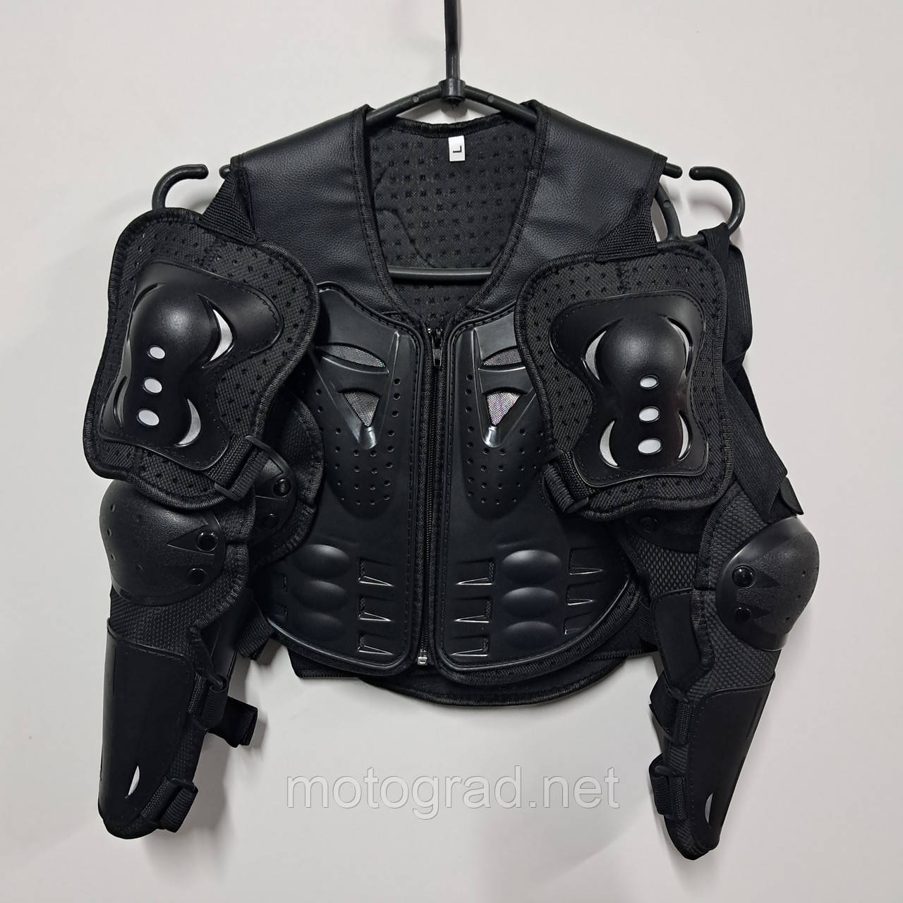 Дитяча мото черепаха-захист корпусу чорна + наколінники та налокітники mod:2142, фото 1