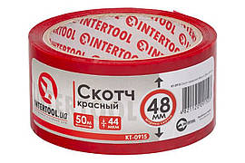Скотч Intertool 48мм x 50м x 44мкм червоний