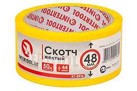 Скотч Intertool 48мм x 50м x 44мкм жовтий