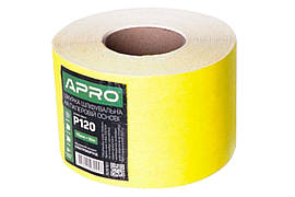 Шліфувальна шкурка Apro 115 мм x 50 м x P120 паперова