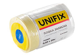 Плівка захисна з малярською стрічкою Unifix 0.55 х 20 м