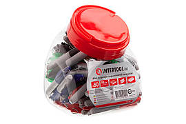 Маркер перманентний Intertool 93 мм ассотрі (80 шт.)