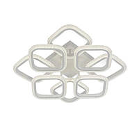 Стельова LED люстра 128W з пультом Interees з квадратними плафонами 3000-6000К біла IP20 C9001-4+4