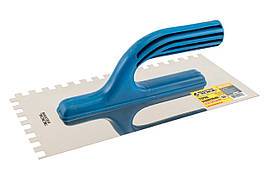 Гладилка нержавіюча Mastertool 270 x 125 мм зуб 8 x 8 мм