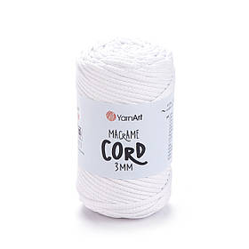 Пряжа YarnArt Macrame Cord 3 MM №751 (Бавовняна та поліестерна пряжа Ярнарт Макраме Корд 3 мм, нитки для в'язання)