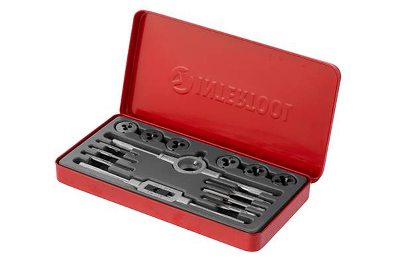 Набір мітчиків та плашок Intertool M3 x 4 x 5 x 6 x 8 x 10 (14од)