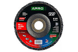 Диск зачистний спінений Apro 125 x 13мм x P46 чорний