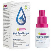 Краплі для очей Vitomax Pet Eye Drops для котів і собак, 10 мл