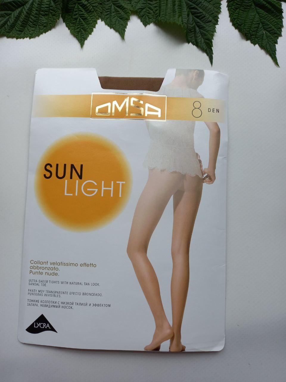 Колготки ультратонкі omsa sun light 8 кольор сієра-засмага омса, фото 1