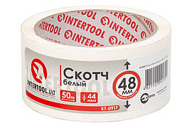 Скотч Intertool 48мм x 50м x 44мкм білий