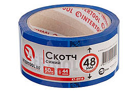 Скотч Intertool 48мм x 50м x 44мкм синій