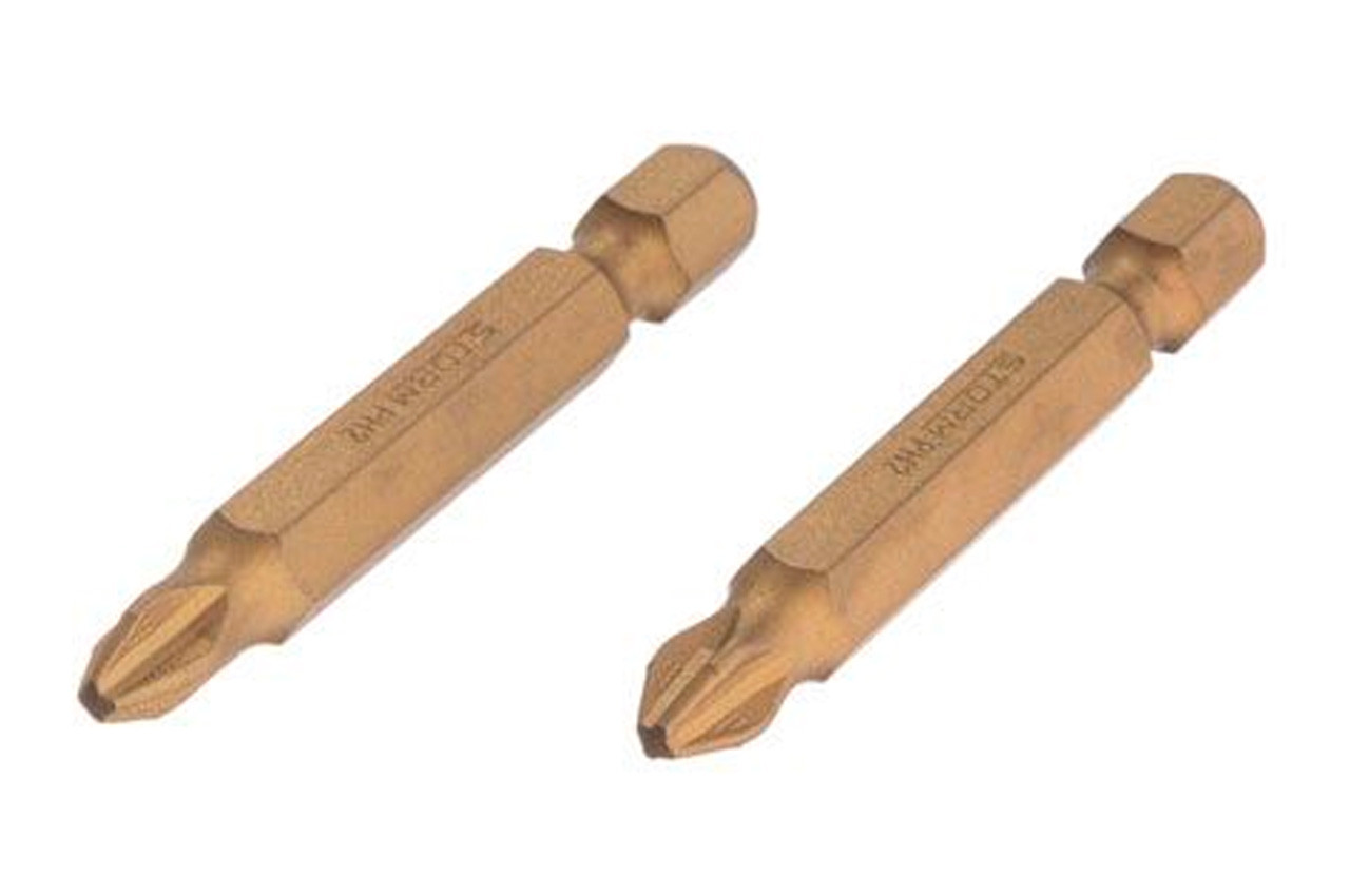 Біта Intertool PH2 x 50 мм титан Storm (2 шт.) (VT-0233)