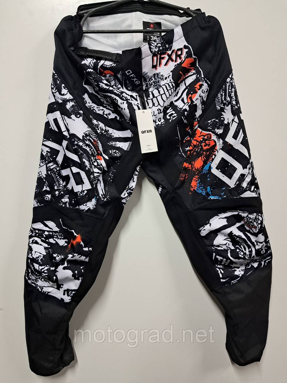 Кросові мотоштани Ofxr black white XL, фото 1