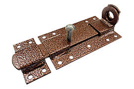 Засув дверний KS-UKR плоский під замок 80х205 (Мідний антик)