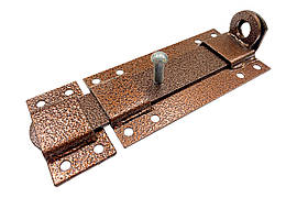 Засув дверний KS-UKR плоский під замок 90х240 (мідний антик)