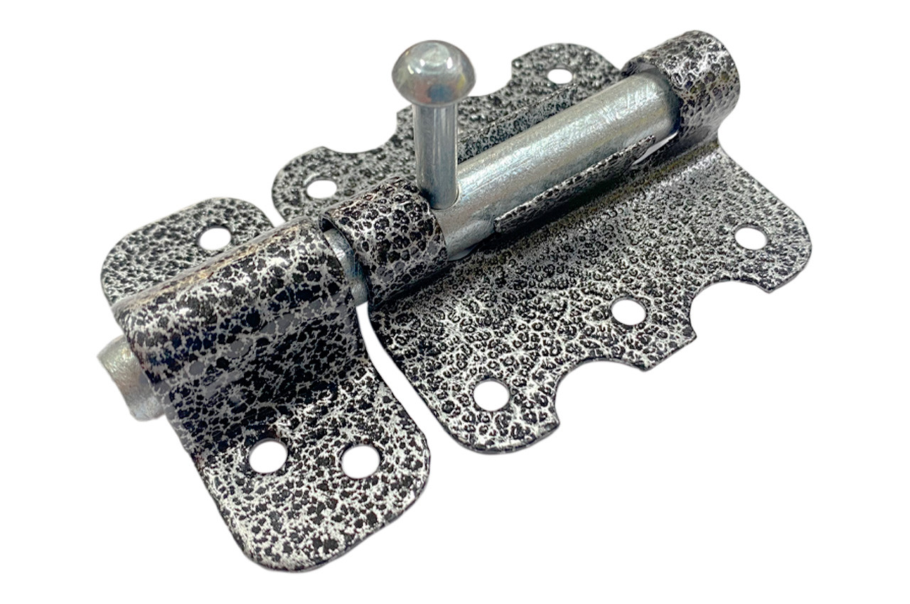 Шпінгалет KS-UKR "Візерунок" 65х70 (сірий антик)