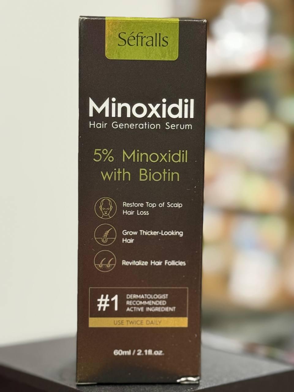 Топ засіб для росту волосся та бороди Hair Generation Serum 5% Menoxidil 60 ml, фото 1