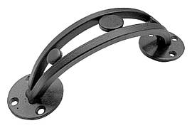 Ручка дверна KS-UKR дугоподібна подвійний квадрат" 50х195 ( Оксамит )