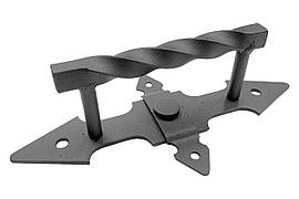 Ручка дверна KS-UKR "Фортеця" посилена D-подібна квадрат кручений 125х240 (Оксамит )