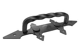 Ручка дверна KS-UKR "Фортеця" посилена D-подібна квадрат кручений 125х320 (Оксамит )