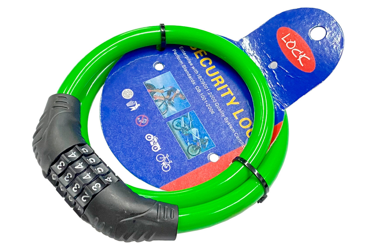 Велозамок Lock 11 x 650мм кодовий