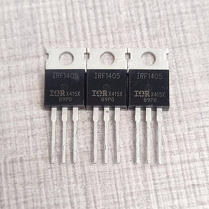 Транзистор IRF1405 IR MOSFET N-канал 55 В 5.3 мОм 169А TO-220AB, фото 1