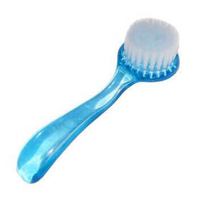 Манікюрна кругла щітка з ручкою для видалення пилу з нігтів, Блакитний