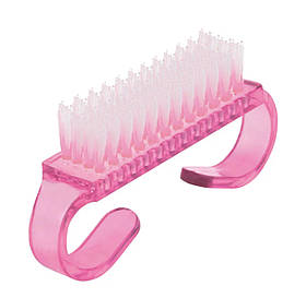 Манікюрна щітка -  змітка "Прасочка" для видалення пилу з нігтів, Рожевий