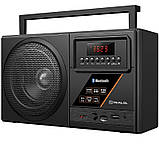 Радіоприймач REAL-EL X-700 Black Акумулятор DS, фото 2