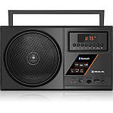 Радіоприймач REAL-EL X-700 Black Акумулятор DS, фото 3